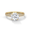Vera Channel Solitaire Yellow Gold