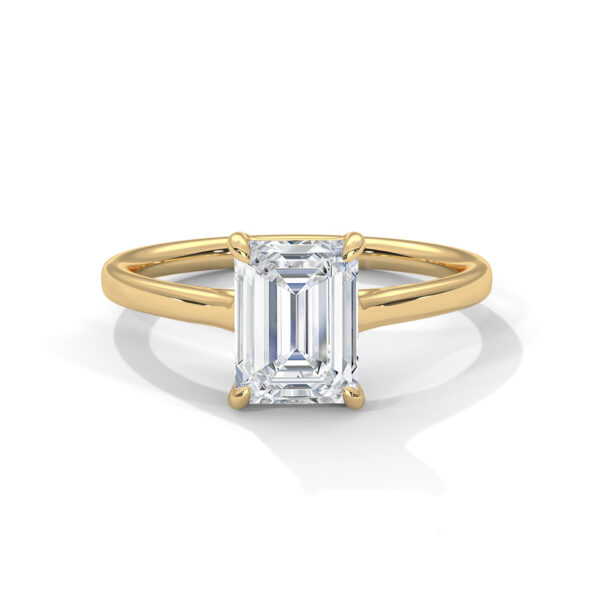 Blanc Emerald Solitaire